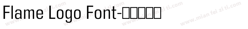 Flame Logo Font字体转换